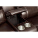 Ruth Brown Love Seat - U&U Home Budget Furniture (Carteret, NJ)