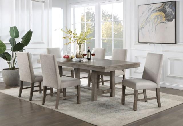 SAN ANTONIO Dining Table w/ 1 X 18" Leaf - U&U Home Budget Furniture (Carteret, NJ)
