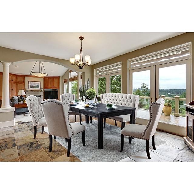 SANIA 84" Dining Table - U&U Home Budget Furniture (Carteret, NJ)