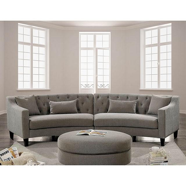 SARIN Warm Gray Sectional - U&U Home Budget Furniture (Carteret, NJ)