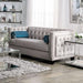 Silvan Gray Love Seat - U&U Home Budget Furniture (Carteret, NJ)