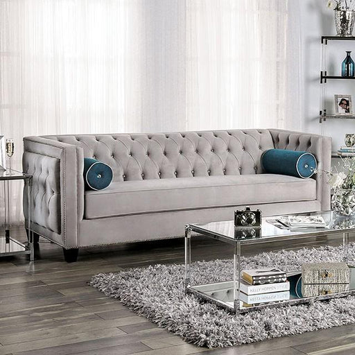 Silvan Gray Sofa - U&U Home Budget Furniture (Carteret, NJ)