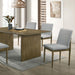 ST GALLEN Dining Table, Natural Tone/Light Gray - U&U Home Budget Furniture (Carteret, NJ)