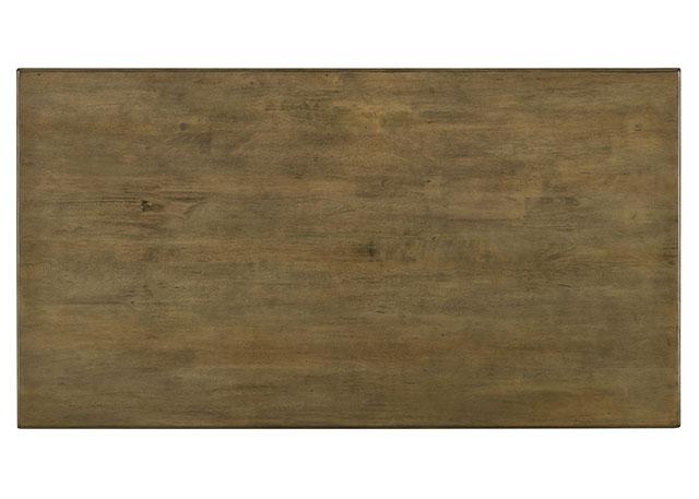 ST GALLEN Dining Table, Natural Tone/Light Gray - U&U Home Budget Furniture (Carteret, NJ)