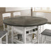 STACIE Counter Ht. Round Dining Table - U&U Home Budget Furniture (Carteret, NJ)