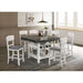 STACIE Counter Ht. Round Dining Table - U&U Home Budget Furniture (Carteret, NJ)