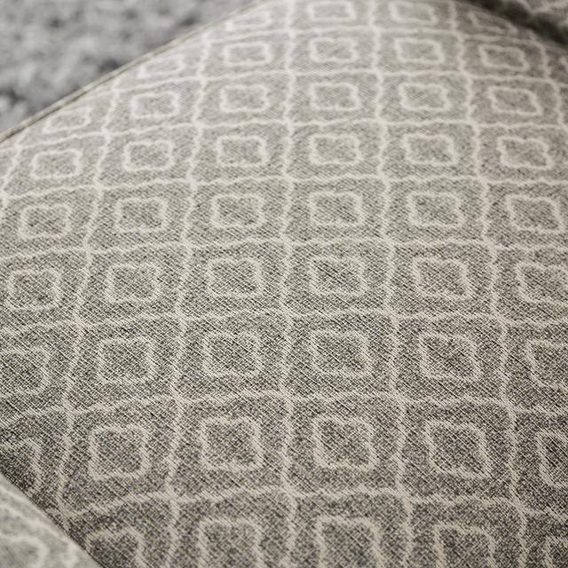 STEPHNEY Accent Chair, Gray/Gold - U&U Home Budget Furniture (Carteret, NJ)