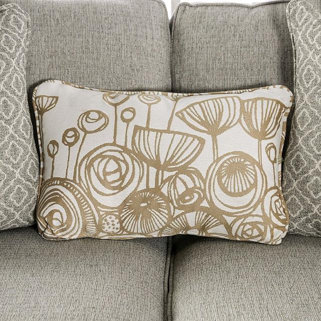 STEPHNEY Sofa, Gray/Gold - U&U Home Budget Furniture (Carteret, NJ)
