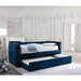 Susanna Navy Daybed w/ Trundle, Navy - U&U Home Budget Furniture (Carteret, NJ)