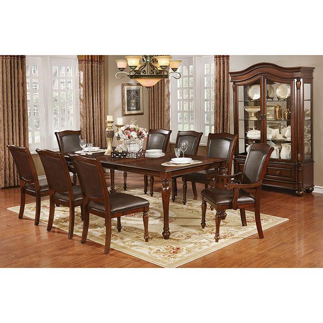 Sylvana Brown Cherry/Espresso Side Chair (2/CTN) - U&U Home Budget Furniture (Carteret, NJ)