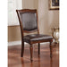 Sylvana Brown Cherry/Espresso Side Chair (2/CTN) - U&U Home Budget Furniture (Carteret, NJ)