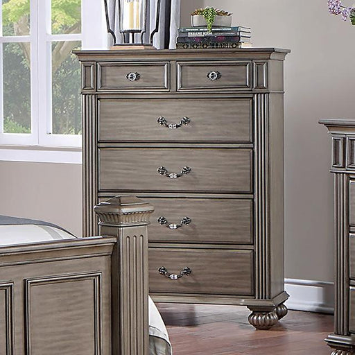 SYRACUSE Chest, Gray - U&U Home Budget Furniture (Carteret, NJ)