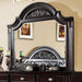 Syracuse Dark Walnut Mirror - U&U Home Budget Furniture (Carteret, NJ)