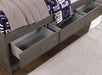 TIBALT Twin DayBed w/ Trundle, Dark Gray - U&U Home Budget Furniture (Carteret, NJ)