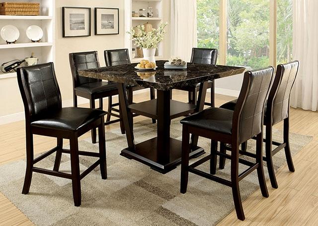Townsend II Brown Cherry Counter Ht. Chair (2/CTN) - U&U Home Budget Furniture (Carteret, NJ)