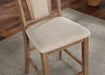 UPMINSTER Counter Ht. Chair (2/CTN), Natural Tone/Beige - U&U Home Budget Furniture (Carteret, NJ)