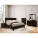 Velen Black Cal.King, E.King, Full, & Twin Bed Black & White - U&U Home Budget Furniture (Carteret, NJ)