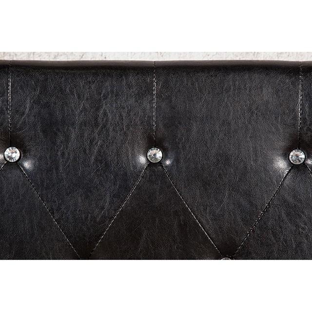 Velen Black Cal.King, E.King, Full, & Twin Bed Black & White - U&U Home Budget Furniture (Carteret, NJ)