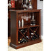 VOLTAIRE Dark Cherry Bar Table - U&U Home Budget Furniture (Carteret, NJ)