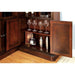 VOLTAIRE Dark Cherry Curio - U&U Home Budget Furniture (Carteret, NJ)