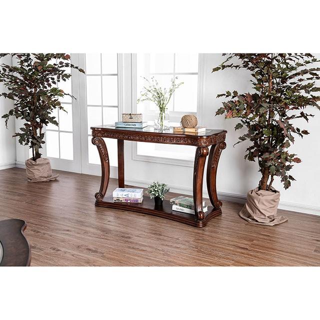 Walworth Dark Oak Sofa Table - U&U Home Budget Furniture (Carteret, NJ)