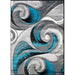 Niksar Turquoise 5' X 7' Area Rug - U&U Home Budget Furniture (Carteret, NJ)