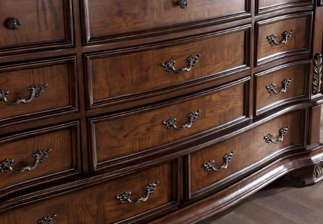 ESPARANZA Dresser, Brown Cherry - U&U Home Budget Furniture (Carteret, NJ)
