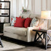 Nadene Ivory Love Seat - U&U Home Budget Furniture (Carteret, NJ)