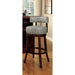 SHIRLEY Dark Oak/Gray 29" Bar Stool - U&U Home Budget Furniture (Carteret, NJ)