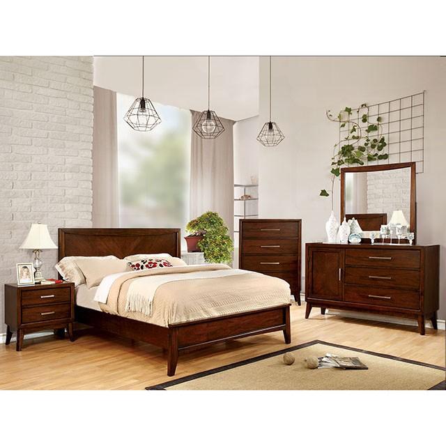 SNYDER Brown Cherry Mirror - U&U Home Budget Furniture (Carteret, NJ)