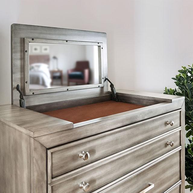 DAPHNE Gray Chest - U&U Home Budget Furniture (Carteret, NJ)