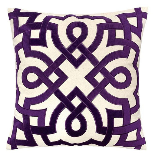 Jorja Purple 20" X 20" Pillow, Purple - U&U Home Budget Furniture (Carteret, NJ)
