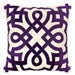 Jorja Purple 20" X 20" Pillow, Purple - U&U Home Budget Furniture (Carteret, NJ)