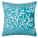June Teal 20" X 20" Pillow, Teal - U&U Home Budget Furniture (Carteret, NJ)