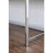 Loke White/Chrome Computer Desk - U&U Home Budget Furniture (Carteret, NJ)