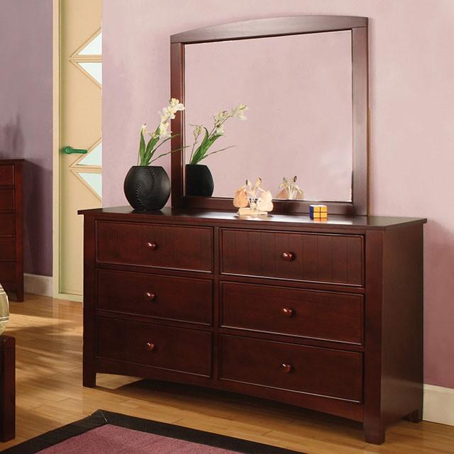 Omnus Cherry Mirror - U&U Home Budget Furniture (Carteret, NJ)