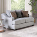 SKYLINE Loveseat, Light Gray/Brown - U&U Home Budget Furniture (Carteret, NJ)