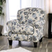 Nash Ivory Chair, Floral - U&U Home Budget Furniture (Carteret, NJ)
