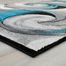 Niksar Turquoise 5' X 7' Area Rug - U&U Home Budget Furniture (Carteret, NJ)