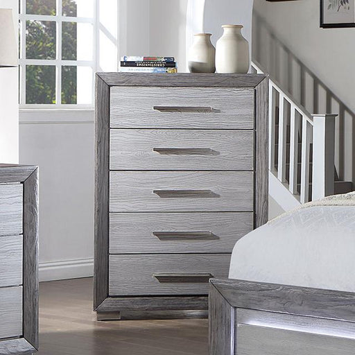 RAIDEN Chest, Gray - U&U Home Budget Furniture (Carteret, NJ)