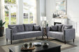 LYNDA Sofa w/ Pillows, Dark Gray - U&U Home Budget Furniture (Carteret, NJ)