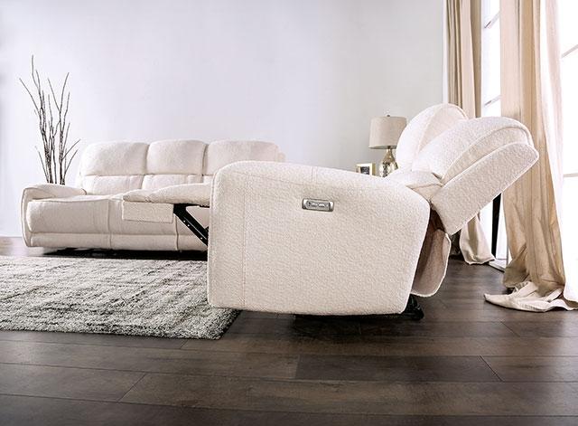 MORCOTE Power Sofa, Beige - U&U Home Budget Furniture (Carteret, NJ)