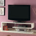 Ninove II White 55" TV Console - U&U Home Budget Furniture (Carteret, NJ)