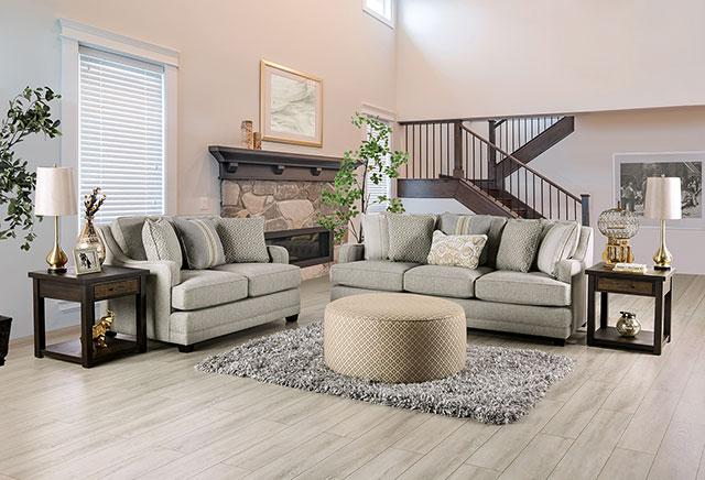 STEPHNEY Sofa, Gray/Gold - U&U Home Budget Furniture (Carteret, NJ)