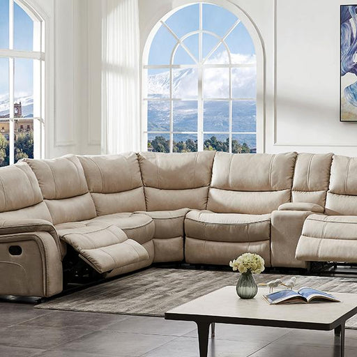 JEROMINUS Sectional, Beige - U&U Home Budget Furniture (Carteret, NJ)