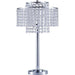 Kaitlyn Chrome 12"H Crystal Chrome Table Lamp - U&U Home Budget Furniture (Carteret, NJ)