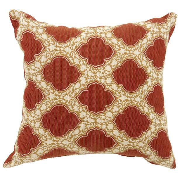 ROXY 22" X 22" Pillow, Red (2/CTN) - U&U Home Budget Furniture (Carteret, NJ)