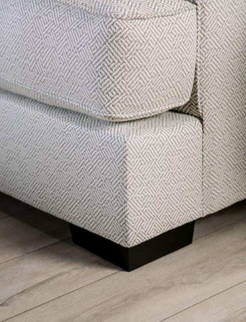 SKYLINE Loveseat, Pewter/Gray - U&U Home Budget Furniture (Carteret, NJ)