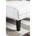 Dorset Ivory/Pattern Ottoman - U&U Home Budget Furniture (Carteret, NJ)