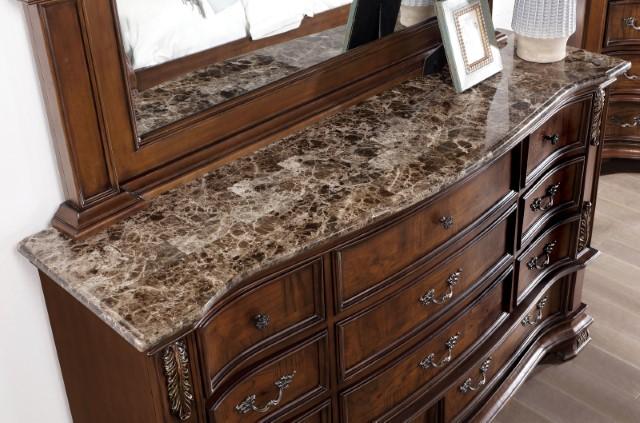ESPARANZA Dresser, Brown Cherry - U&U Home Budget Furniture (Carteret, NJ)